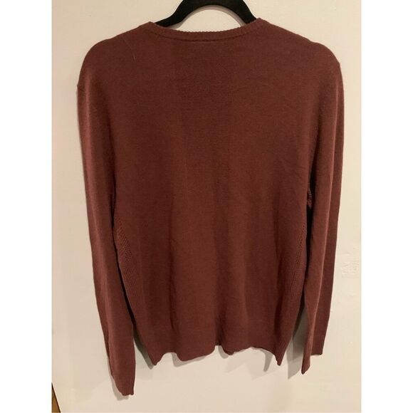 Adriano Goldschmied Sweater- Rust Pullover Vented Gold L/S EUC Medium - Picture 6 of 6